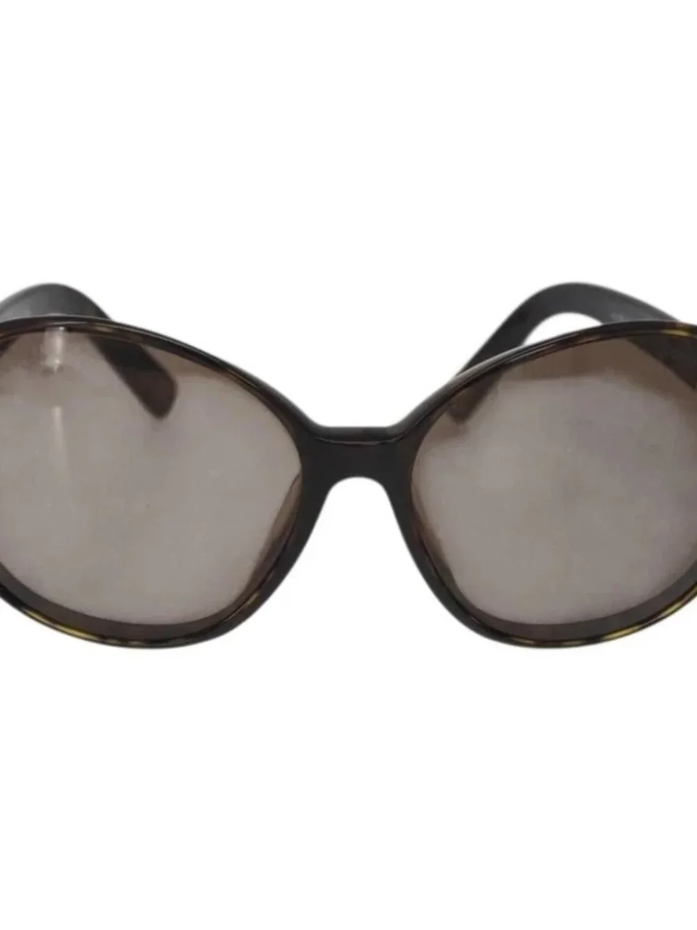 CHANEL Tortoise Sunglasses plastic Brown CC Auth 162588
